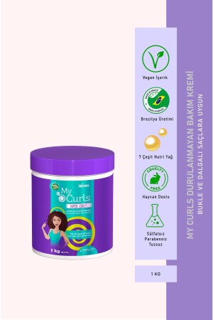 My Curls - Curl Enhancer - 7 Types of Nutri Oil Leave-In Conditioner 1kg - Novex