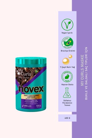 My Curls - Curl Enhancer - Hair Mask with 7 Types of Nutri Oils and Cranberries 400g - Novex