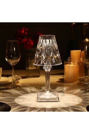 My Led World LED Rechargeable 3 Colors Burning Mode Touch Decorative Crystal Table Lamp CT-8432 - Cata