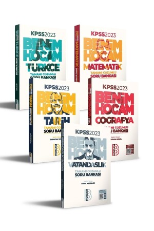 My Teacher 2024 Kpss General Culture General Ability Fully Solved Question Bank Set - Benim Hocam Yayınları