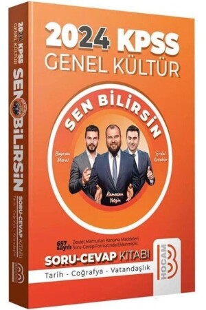 My Teacher KPSS 2024 General Culture You Know History Geography Citizenship Question and Answer Book - Benim Hocam Yayınları
