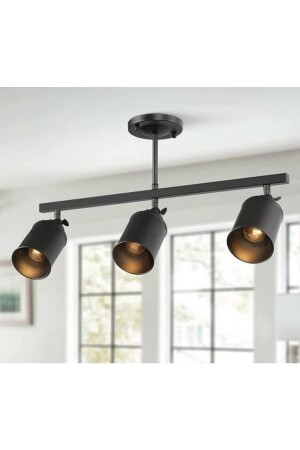 Mylights Matte Black Triple LED Chandelier Led Spot Moving Head with Daylight Bulb MYL003116 - demet habek mylights