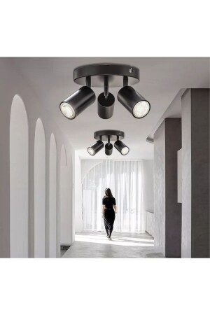 Mylights Modern Triple Metal LED Spot Movable Chandelier with Daylight Bulb MYL003001 - demet habek mylights