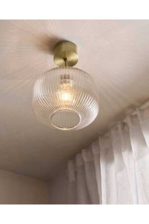 MYLIGHTS RUSTIC VINTAGE DECKEN-PLOFONIER-KRONLEUCHTER AUS TRANSPARENTEM GLAS - Demet Habek Mylights