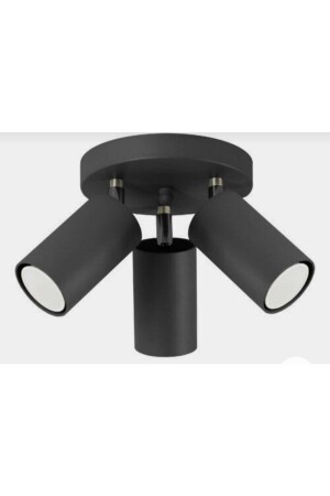 Mylights Triple Matte Black Movable Spot Led Chandelier with Daylight Bulb Base 15 Cm MYL003113 - demet habek mylights