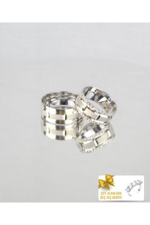 Mystical Connection Cycle 925 Sterling Silver Wedding Ring - Engagement and Promise Ring - Beştaş Gift for Couple Purchases - Twem Silver