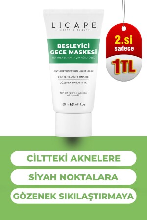 Nährende Nachtmaske (Teebaumextrakt) 50 ml 777212 - Licape