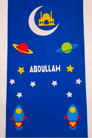 Named Children's Prayer Rug Children's Prayer Rug Prayer Kids Prayer Mat Children Felt Car Road Cloud - İnşirah Concept