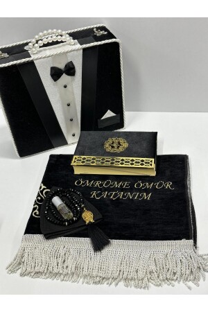Named Prayer Rug - Groom Set - İslami Hediyeler