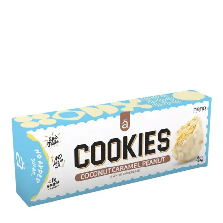 Nanosupps COOKIES - Protein Cookies (128 g, Coconut Caramell Peanut) - Nanosupps