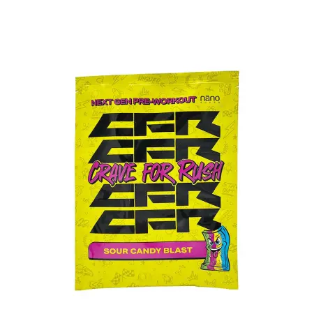 Nanosupps Crave For Rush Preworkout (20 g, Sour Candy Blast) - Nanosupps