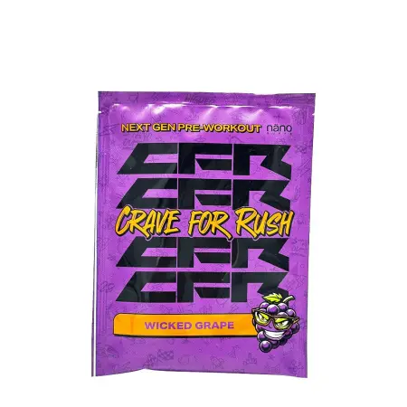 Nanosupps Crave For Rush Preworkout (20 g, Wicked Grape) - Nanosupps