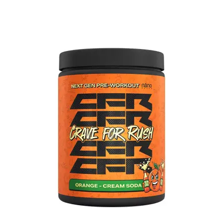Nanosupps Crave For Rush Preworkout (400 g, Orange Cream Soda) - Nanosupps