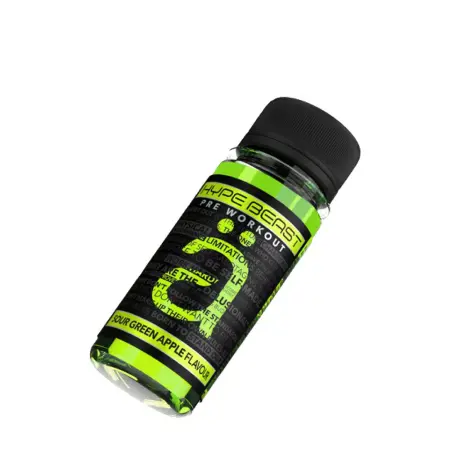 Nanosupps Hype Beast Pre-workout Shot (60 ml, Sour Green Apple) - Nanosupps