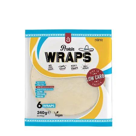 Nanosupps Protein Wrap - Wheat Flour tortilla (240 g, Natural) - Nanosupps