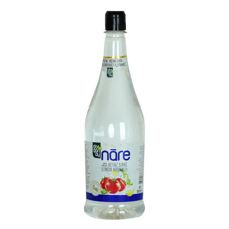 Nare White Vinegar Lemon Flavored 1000 ML - Natural Color Does Not Contain Colourant - Doğanay
