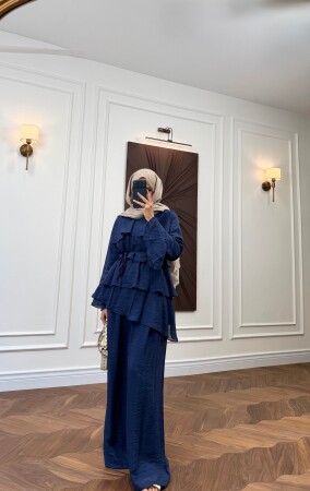 Narelle Layered Set - Navy Blue - Duendeca
