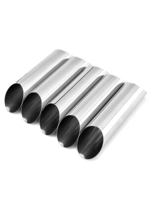 Narkalıp 6 Piece Cannolli Dessert Mold Steel Cannolli Baking Mold - Nar Kalıp
