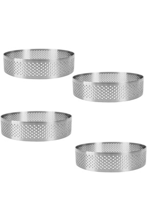 Narkalıp Perforated Tart Mold 8cm 4 Pieces - Nar Kalıp