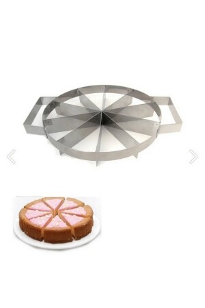 Narkalıp Practical Round Cake Pastry Slicer Diameter 26 Cm 12 Slices YNK-OM019 - Nar kalıp
