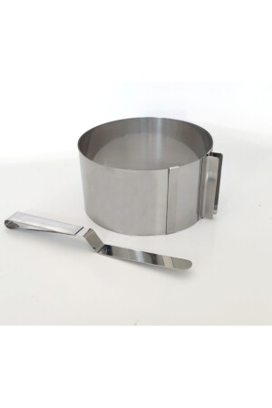 Narkalıp Round Adjustable Cake Mold And Pastry Plaster Palette Knife 16-30 Cm Depth 10 Cm Narkaıp-NRM0056 - Nar kalıp