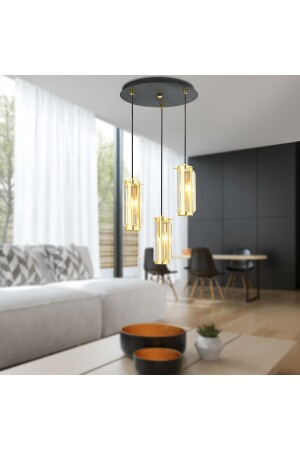 Natali 3-Plus Pendant Lamp Antiqued Modern Young Room Kitchen Living Room Pendant Lamp Chandelier 7000-9040-3FR - Apliqa