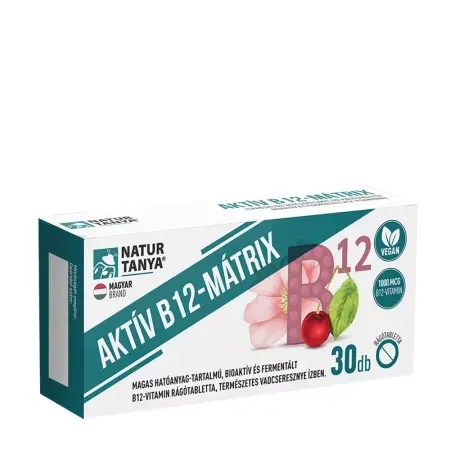 Natur Tanya Active B12 Matrix (30 Chewable Tablets, Wild Cherry) - Natur Tanya