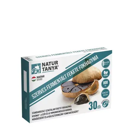 Natur Tanya Fermented Black Garlic 800 mg (30 Capsules) - Natur Tanya