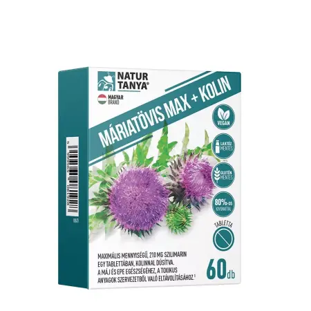 Natur Tanya Milk Thistle Max + Kolin (60 Tablets) - Natur Tanya