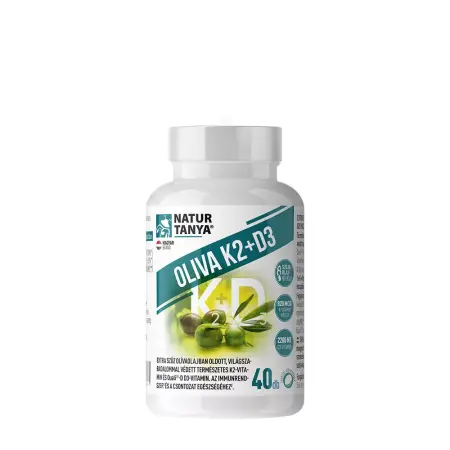 Natur Tanya Olive K2+D3 - With world patent protected vitaMK7® vitamin K2 (40 Softgels) - Natur Tanya