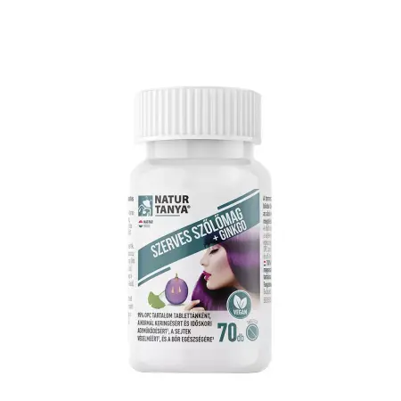 Natur Tanya Szerves Szőlőmag És Ginko Biloba (70 Tablets) - Natur Tanya
