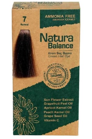 Natura Balance 7 Auburn Organic Cream Hair Dye NATURABALANCEMK - NATURABALANCE
