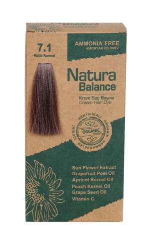 Natura Balance Hair Dye - Organic Certified Ashy Auburn 7. 1 8699367128025 - NATURABALANCE