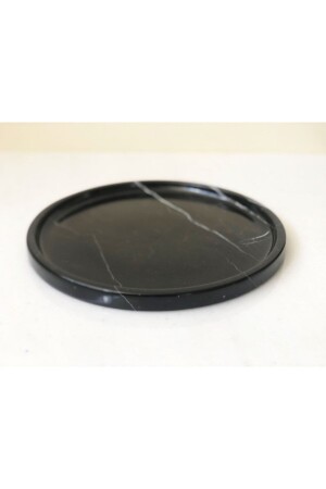 Natural Black Marble Round Tray BL28O - Modestmar
