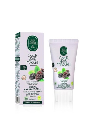 Natural Black Mulberry Extract 2-6 Years Old Children's Toothpaste 60 Ml - Eyüp Sabri Tuncer