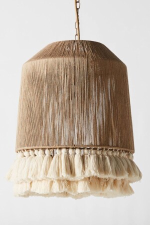 Natural Bohemian Chandelier - Rustic Chandelier - Jute Chandelier - Mammoly