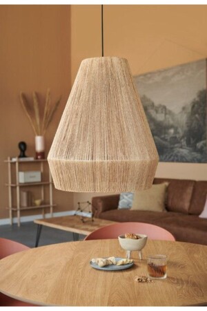 Natural Bohemian Chandelier - Rustic Chandelier - Jute Chandelier - Mammoly