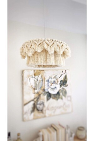Natural Bohemian Chandelier - Rustic Chandelier - Jute Chandelier - Casual Chandelier - Handmade Chandelier - Macrame Chandelier - Mammoly