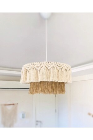 Natural Bohemian Chandelier, Rustic Chandelier, Jute Chandelier, Casual Chandelier, Handmade Chandelier, Macrame Chandelier nrgn01101 - mammoly