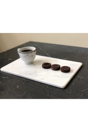 Natural Calacatta Marble Presentation Plate 20x30cm CAL2030D - Modestmar