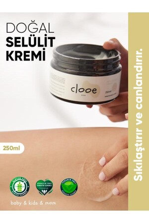 Natural Cellulite and Stretch Mark Removal Cream (250ML) - Herbal Content - Effective for Sports - Clooe