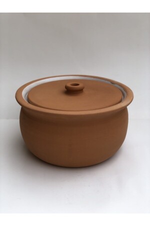 Natural Clay Casserole Pot (Large Size White Glazed) TPSN821 - Topsan