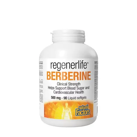 Natural Factors Berberine LipoMicel Matrix - 500 mg Berberine (90 Softgels) - Natural Factors