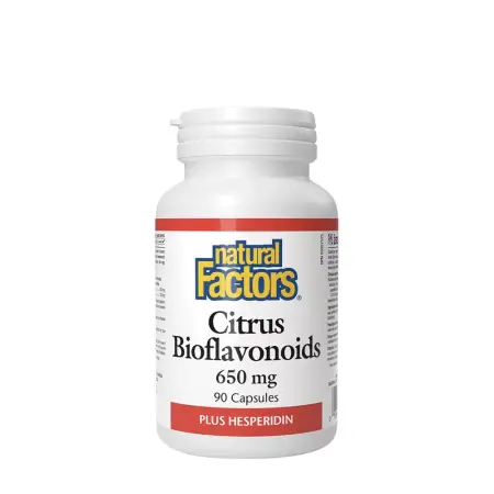 Natural Factors Citrus Bioflavonoids Plus Hesperidin 650 mg (90 Capsules) - Natural Factors