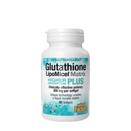 Natural Factors Glutathione LipoMicel Matrix 300 mg (90 Softgels) - Natural Factors