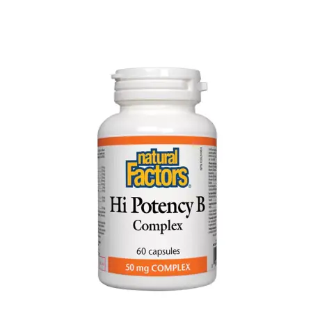 Natural Factors Hi Potency B Complex (60 Capsules) - Natural Factors