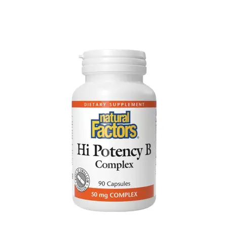 Natural Factors Hi Potency B Complex (90 Capsules) - Natural Factors