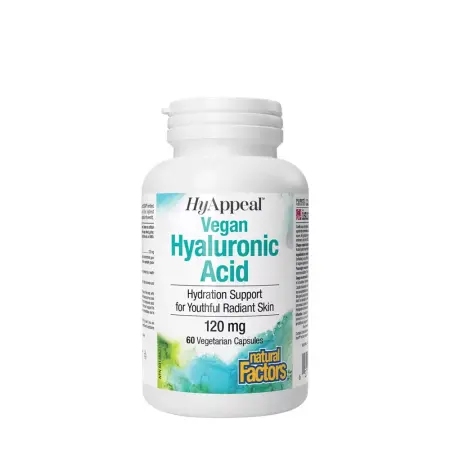 Natural Factors HyAppeal Vegan Hyaluronic Acid (60 Capsules) - Natural Factors