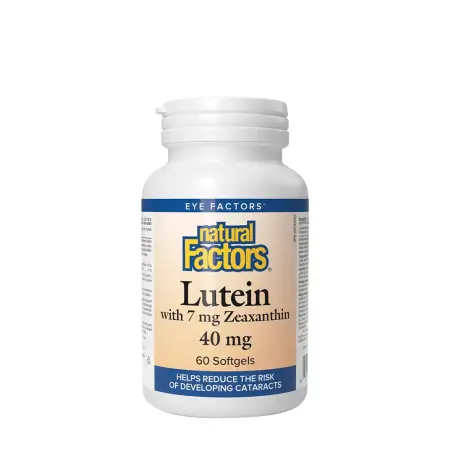 Natural Factors Lutein 40 mg with Zeaxanthin (60 Softgels) - Natural Factors