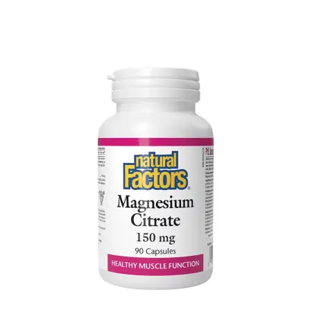 Natural Factors Magnesium Citrate 150 mg (90 Capsules) - Natural Factors